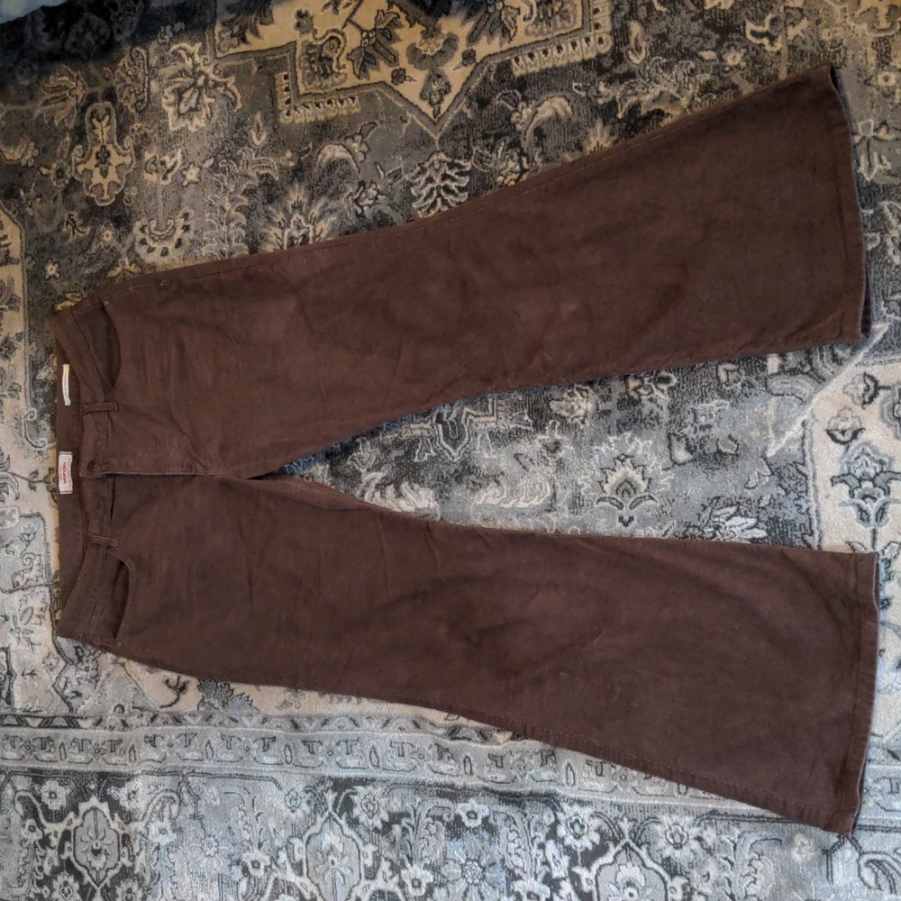 Wrangler high rise fierce flare corduroy pants